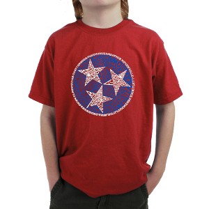 LA Pop Art Boy's Word Art T-shirt - Tennessee Tristar - 1 of 4