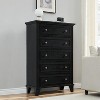 Acekool 48” Tall White Dresser, 5-Drawer Chest for Bedroom, Vintage Storage Cabinet for Closet, Living Room, Hallway - 2 of 4