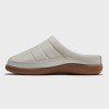 dluxe by dearfoams Women's Jess Slide Slippers - Cream - image 2 of 4