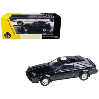 1984 Toyota Celica Supra XX Black with Sunroof 1/64 Diecast Model Car by Paragon Models