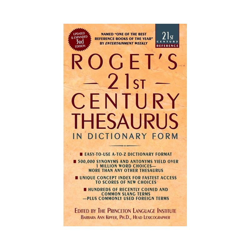 Roget's 21st Century Thesaurus, Third Edition - (21st Century Reference) 3rd Edition by  Barbara Ann Kipfer (Paperback), 1 of 2