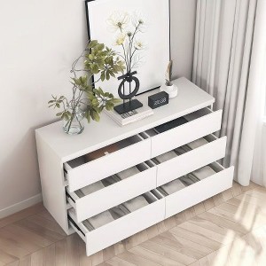 NicBex 6-Drawer Dresser for Bedroom, Modern Storage Cabinet with Entertainment Center Functionality, Chest of Drawers, Dresser for Closet - 1 of 4
