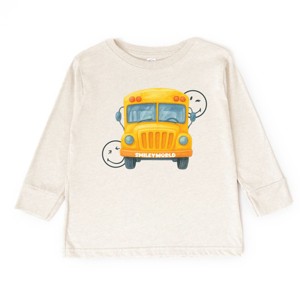 The Juniper Shop SmileyWorld Watercolor Bus Toddler Long Sleeve Tee - 1 of 4