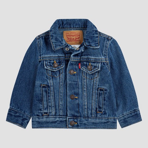 Stretch Trucker Jacket Little Girls 4-6x - Medium Wash