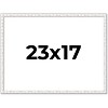 PosterPalooza | Textured White Picture Frame - UV Acrylic, Backing Board, Hanging Hardware Included - 2 of 4