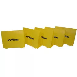 Sportime Foldable Training Hurdles, 15-3/4 Inches, Yellow, set of 5