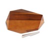 nambe 12"x18" Acacia Wood Cheese Cutting Board with Premium Alloy Knife Set, Elegant Contemporary Design with Curved Edges, Ideal for Serving, Cutting - 2 of 3