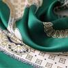 Anna-Kaci Women's Baroque Print Satin Scarf with Glossy Finish 20×20 Inches - 3 of 4