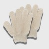 Spa Essentials 5 Pair Exfoliating Bath Gloves - Gentle Dead Skin Removal, Deep Cleaning & Exfoliating Body Scrub Gloves for Shower (Unscented) - 3 of 4