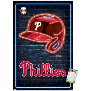 Trends International MLB Philadelphia Phillies - Neon Helmet 23 Unframed Wall Poster Prints - 1 of 4