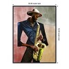 Amanti Art Sax Player by Manasseh Johnson sr Canvas Wall Art Print Framed 32-in. W x 42-in. H. - 3 of 4