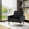 NicBex 1pc Accent Chair with Tufted Back Lounge Chair Reading Chair Comfy Chair for Living Room Bedroom Studio - 3 of 4