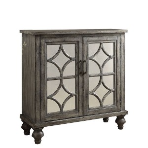Velika Accent Table Weathered Gray - Acme Furniture - 1 of 4