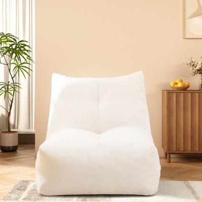 CAVINAS Bean Bag Chair Cozy Lazy Sofa with High-Density Foam Oversized Floor Chair for Living Spaces, Bedrooms, and Workspaces