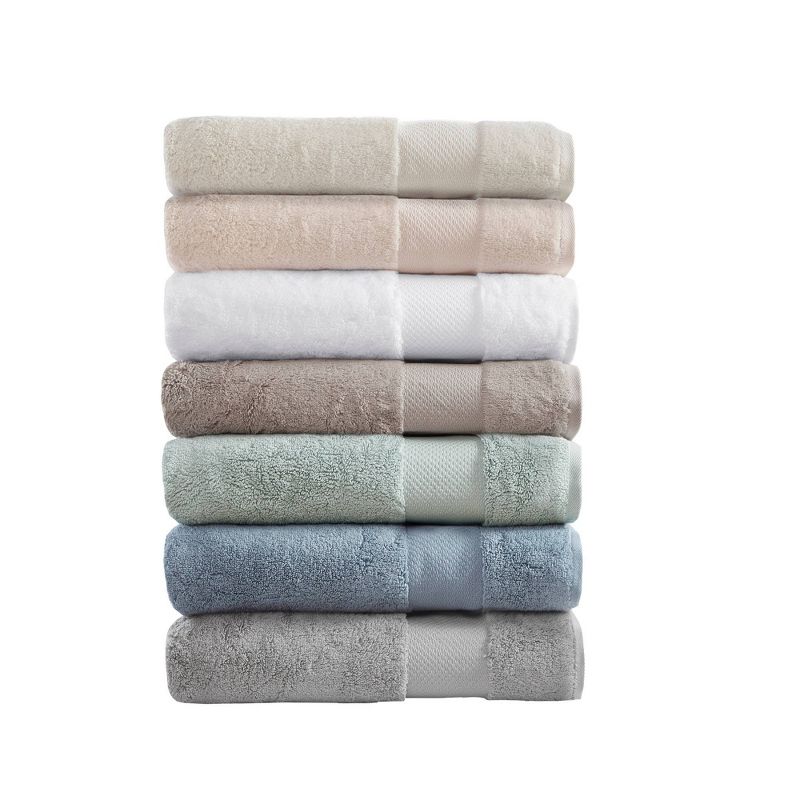 Turkish 100% Cotton 6pc Absorbent Ultra Soft Bath Towel Set, 6 of 8