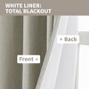 Awesome Home  100% Blackout Linen Blend Texture Grommet Curtain Pair(2 Panels) - 4 of 4