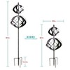 Cyan Oasis 84-Inch Dual Global Wind Spinner - 4 of 4