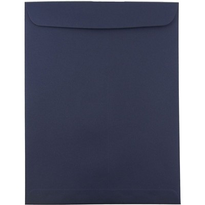 JAM Paper 10 x 13 Open End Catalog Envelopes Navy Blue 10/Pack 12828427F