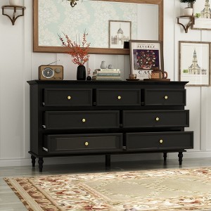Famapy 7 Drawer Double Dresser Chest Dresser Space Saving Bedroom Organization - 1 of 4