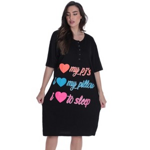 Just Love Short Sleeve Nightgown Sleep Dress for Women - 1 of 3