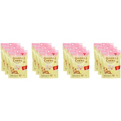 Prince of Peace Candy Chew Ginger Lychee  - Case of 12 - 4 oz