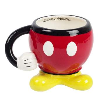 Fashion Accessory Bazaar LLC Disney Mickey Mouse Red Molded Mug with Arm