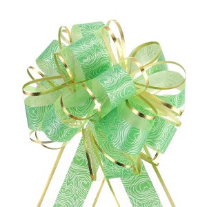 Unique Bargains Christmas Wedding Car Basket Gift Wrapping Large Organza Pull Bow 20 Pcs - 1 of 4