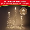 Joyfy 3 Packs Christmas Spiral Tree Yard Light Outdoor Decoration, 218 LED Lights with Stakes for Xmas Party Indoor Outdoor Garden Holiday Decoration - 2 of 4