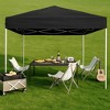 GustoWave Adjustable Height Outdoor 10x10Ft Pop Up Portable Canopy Tent with Carrying Bag for Parties, Camping - 2 of 4