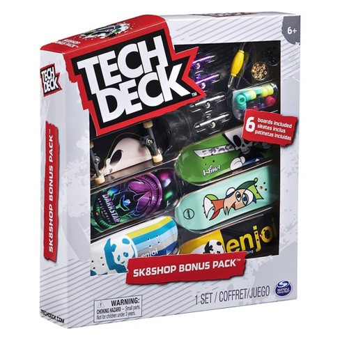 Tech Deck, Sk8shop Fingerboard Bonus Pack, Collectible and Customizable  Mini Skateboards