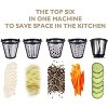 Homdox 150W Electric Cheese Grater Slicer Shredder, Professional Kitchen Chopper Salad Maker, One-Touch Control + 5 Free Attachments - 2 of 4