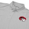 Winston-Salem State University Adult Polo Left Chest Logo, Athletic Heather - 4 of 4