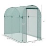Galvanized Steel Crop Cage, Plant Protection Tent with Zippered Door, 4' x 8' - 3 of 4
