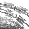 VidaXL BTO-22 Clipped Concertina Razor Wire Galvanized Steel 196.9' - 3 of 4