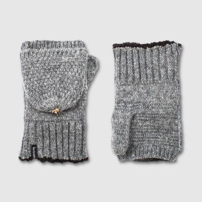Isotoner Adult Recycled Knit Flip Top Mittens