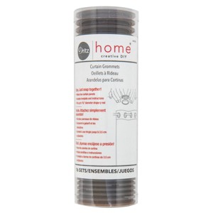 Dritz Set of 16 1-9/16" Curtain Grommets Bronze - 1 of 4