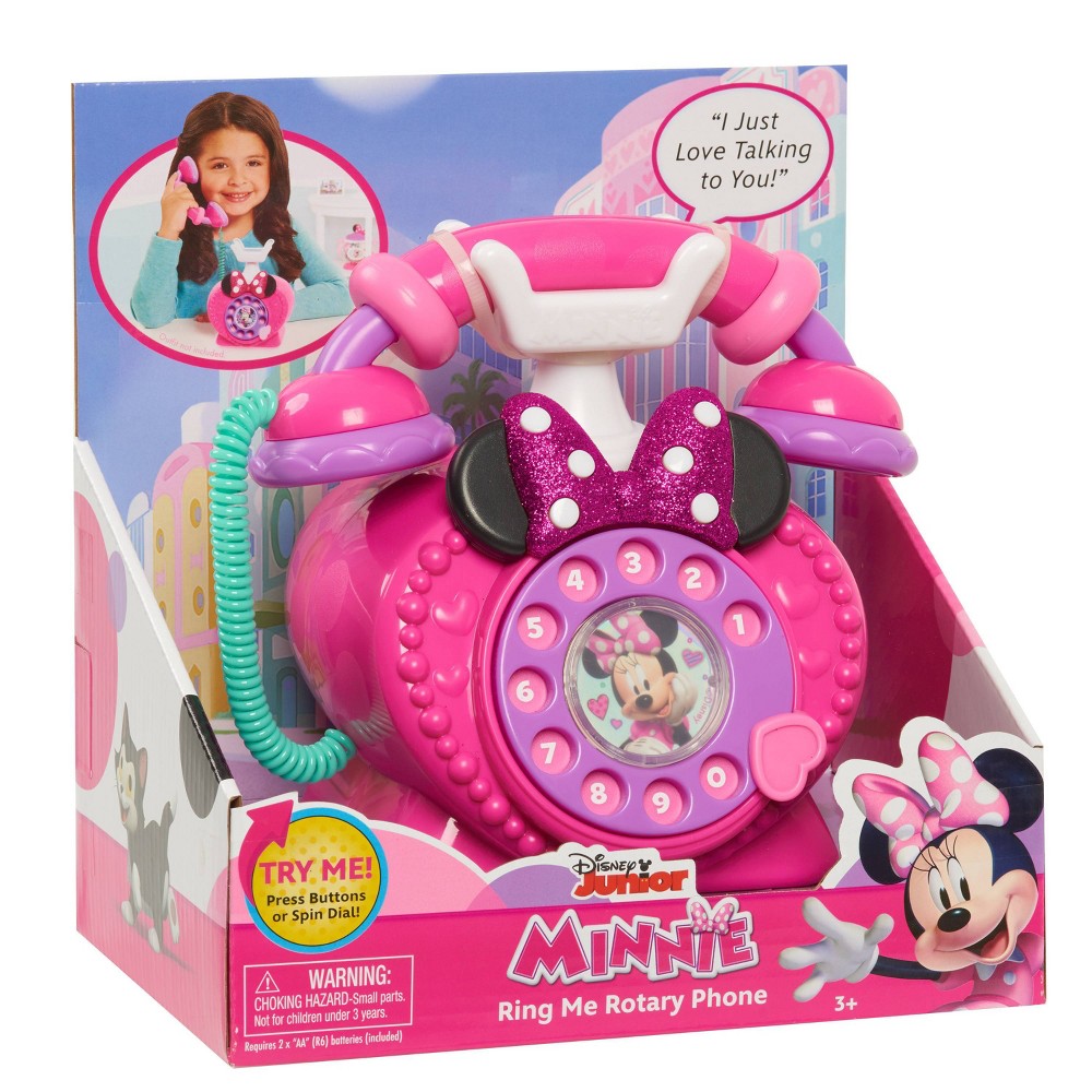 disney junior minnie mouse ring me rotary phone