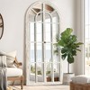SpassWay 71"H 31"W Arch Solid Wood Accent Mirror Rustic Full Length Mirror for Living Room Bedroom Entryway - 3 of 4