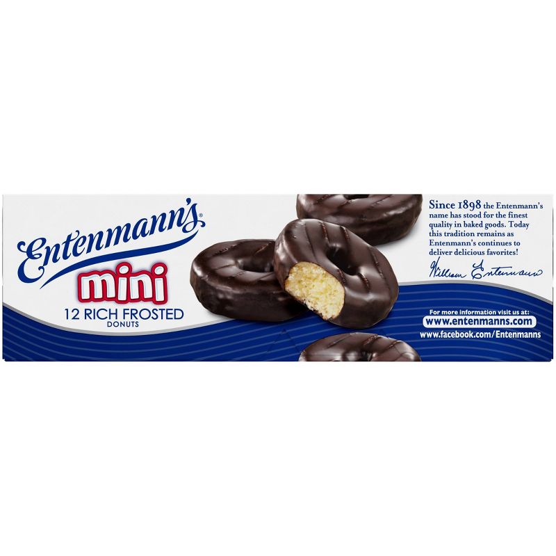 Entenmann&#39;s Frosted Mini Chocolate Donuts - 14oz, 3 of 7