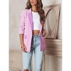 MISSKY Women's 2024 Fall Casual Blazers Long Sleeve Lapel Open Front Button Work Blazer Jackets with Pockets - 3 of 4