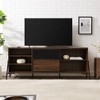 Modern Industrial Metal Mesh Sliding Door Tv Stand For Tvs Up To 80 ...