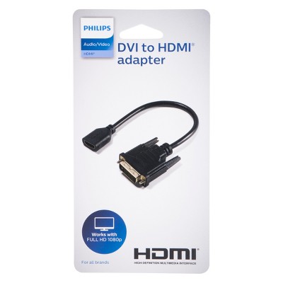 Philips DVI to HDMI Pigtail Adapter Black_2