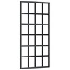 vidaXL Sliding Door ESG Glass and Aluminum 35.4"x80.7" Black - 2 of 4
