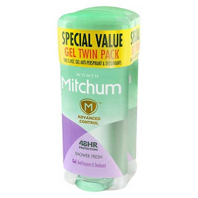 Mitchum Women's Advanced Control Shower Fresh Gel Antiperspirant & Deodorant Twin Pack - 6.8oz