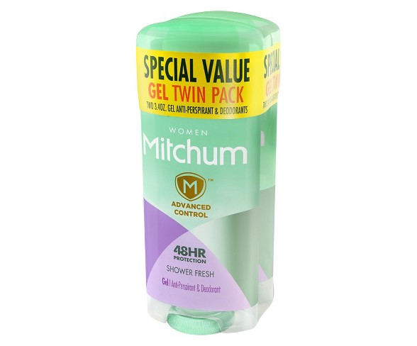 Mitchum Women's Advanced Control Shower Fresh Gel Antiperspirant & Deodorant Twin Pack - 6.8oz