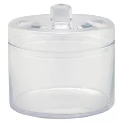 Diamond Star Glass Apothecary Jar with Lid Clear (6.5"x6.5")