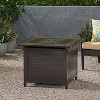 KWPZQEB 32" Propane Fire Pit, Outdoor Square Aluminum Fire Pit Table with Removable Burner Cover for Outside, Patio Deck, Garden, Bronze - 2 of 4