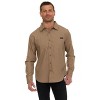 Canada Weather Gear Men’s Long Sleeve Ripstop Shirt – Roll-Up Sleeves, Dual Chest Pockets, Outdoor Lightweight Button-Down - 4 of 4