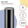 DuraVent DVL 6DVL-46TA 6 Inch Double Wall Steel Telescoping Finishing Chimney Wood Burning Stove Pipe Connector to Vent Smoke or Exhaust, Black - 3 of 4