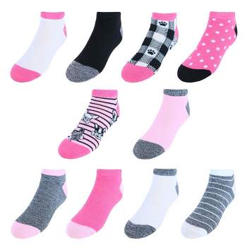 Nickelodeon Girls Jojo Siwa Super Star Ankle No Show Socks 5 Pairs 4/6 ...